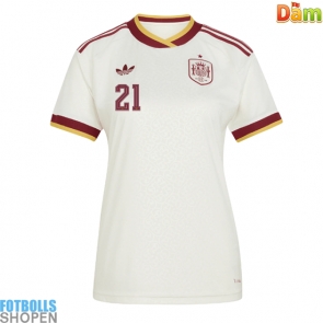 Billiga Spanien Mikel Oyarzabal #21 Bortatröja Dam VM 2026 Kortärmad